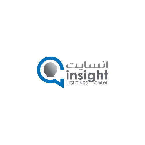 Showcasing clientele of WRDS - Insight Lightings with its blue "lightbulb" logo in the lighting and industrial supplies industry