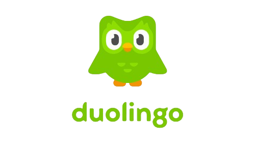 Showcasing clientele of WRDS - Duolingo with its green owl logo in the technology industry